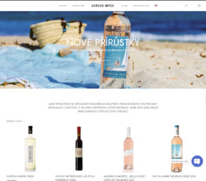 Website development for wholesale wine sales