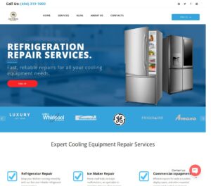 Website Development for Refrigerator Repair Services